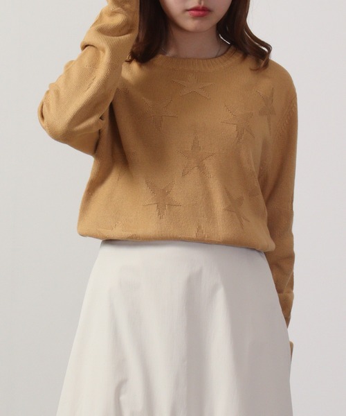 FUNALIVE（ファンアライブ）の「Jacquard crew neck knit / ジャガード編みクルーネックニット unisex（ニット/セーター・メンズ・ブラック系/ベージュ系1/ネイビー/ネイビー系1/ネイビー系/ダークグレー/ブラック系1/ベージュ系/ベージュ/ブラック/チャコールグレー/チャコール・M/L/LL）」の9枚目の写真