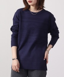 Jacquard crew neck knit / ジャガード編みクルーネックニット unisex