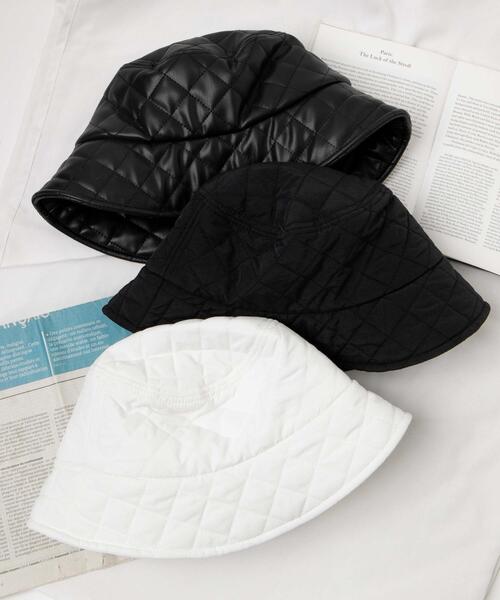 WEGO（ウィゴー）の「WEGO/キルティングバケットハット（ハット・レディース・ブラック/ブラック系その他/ホワイト・FREE）」の13枚目の写真