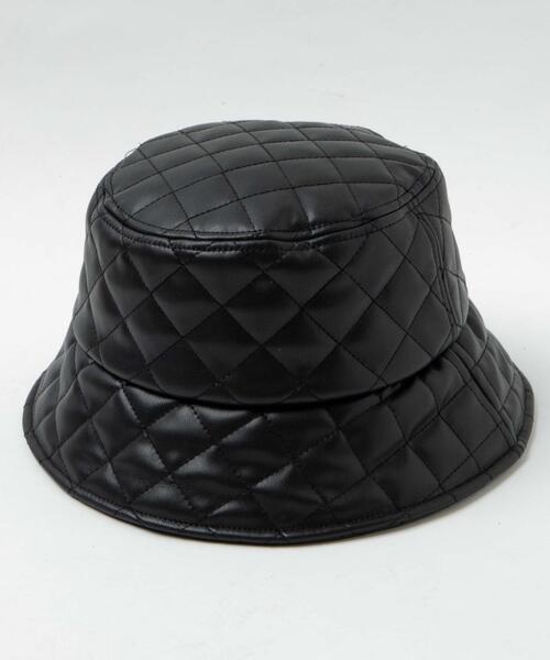 WEGO（ウィゴー）の「WEGO/キルティングバケットハット（ハット・レディース・ブラック/ブラック系その他/ホワイト・FREE）」の16枚目の写真