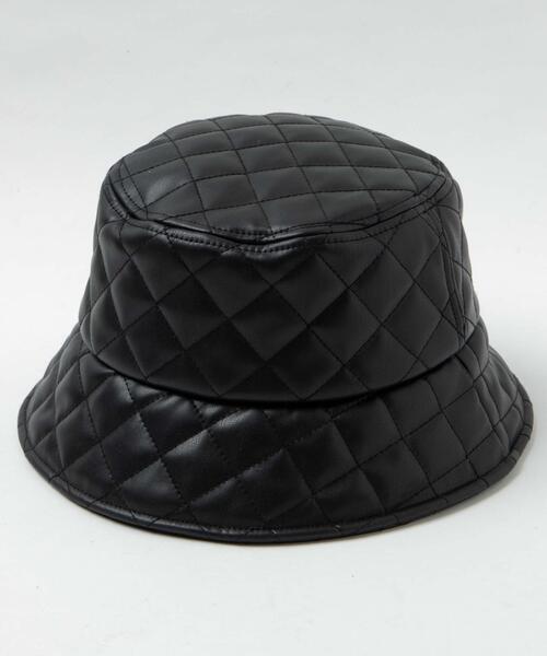 WEGO（ウィゴー）の「WEGO/キルティングバケットハット（ハット・レディース・ブラック/ブラック系その他/ホワイト・FREE）」の17枚目の写真
