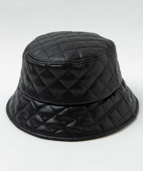 WEGO（ウィゴー）の「WEGO/キルティングバケットハット（ハット・レディース・ブラック/ブラック系その他/ホワイト・FREE）」の7枚目の写真