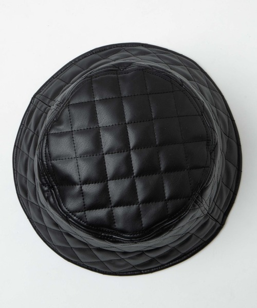 WEGO（ウィゴー）の「WEGO/キルティングバケットハット（ハット・レディース・ブラック/ブラック系その他/ホワイト・FREE）」の10枚目の写真