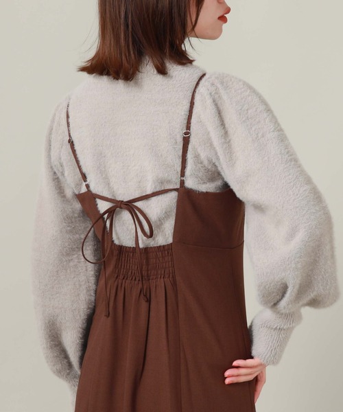 archives（アルシーヴ）の「シャギーパフニット（ニット/セーター・レディース・オフホワイト/ブルー/グレイッシュベージュ/ピンクベージュ・MEDIUM）」の16枚目の写真