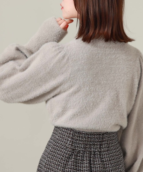 archives（アルシーヴ）の「シャギーパフニット（ニット/セーター・レディース・オフホワイト/ブルー/グレイッシュベージュ/ピンクベージュ・MEDIUM）」の13枚目の写真