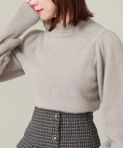 archives（アルシーヴ）の「シャギーパフニット（ニット/セーター・レディース・オフホワイト/ブルー/グレイッシュベージュ/ピンクベージュ・MEDIUM）」の14枚目の写真