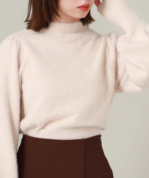 archives（アルシーヴ）の「シャギーパフニット（ニット/セーター・レディース・オフホワイト/ブルー/グレイッシュベージュ/ピンクベージュ・MEDIUM）」の19枚目の写真