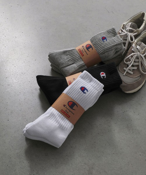 Champion（チャンピオン）の「【Champion】CMSCY002 フルレングスソックス3P/チャンピオン/3足セット（ソックス/靴下・メンズ・ブラック/グレー/ホワイト/マルチ・25cm～27cm）」の7枚目の写真