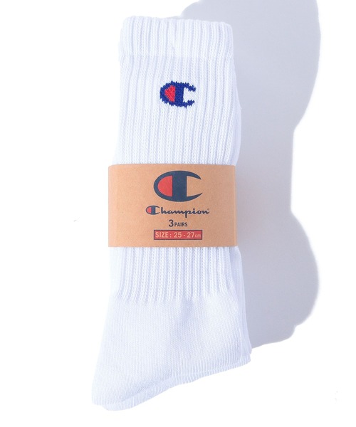 Champion（チャンピオン）の「【Champion】CMSCY002 フルレングスソックス3P/チャンピオン/3足セット（ソックス/靴下・メンズ・ブラック/グレー/ホワイト/マルチ・25cm～27cm）」の8枚目の写真