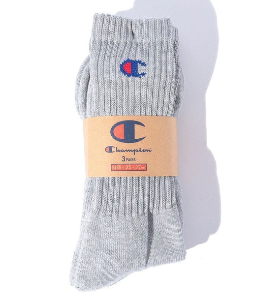 Champion（チャンピオン）の「【Champion】CMSCY002 フルレングスソックス3P/チャンピオン/3足セット（ソックス/靴下・メンズ・ブラック/グレー/ホワイト/マルチ・25cm～27cm）」の10枚目の写真