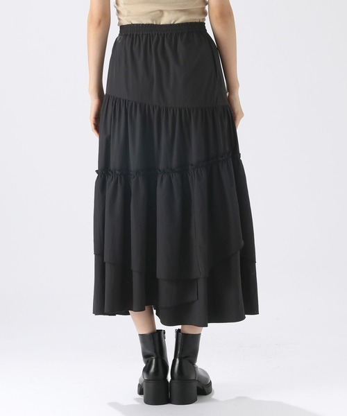 niko and...（ニコアンド）の「5WAYティアードスカート（スカート・レディース・キャメル/オフホワイト/ブラック・FREE）」の15枚目の写真