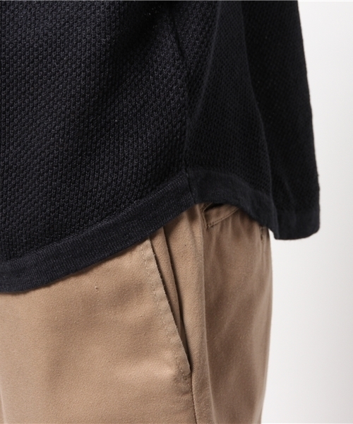 RAGEBLUE（レイジブルー）の「鹿の子編みニット半袖/566823（ニット/セーター・メンズ・ネイビー/ブラック/ブルー/ホワイト/グリーン・MEDIUM/LARGE）」の9枚目の写真