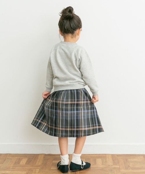 URBAN RESEARCH DOORS（アーバンリサーチドアーズ）の「『親子リンク』カラーチェックスカート(KIDS)（スカート・キッズ・オレンジ系その他/グレー系その他・135/105/120）」の16枚目の写真