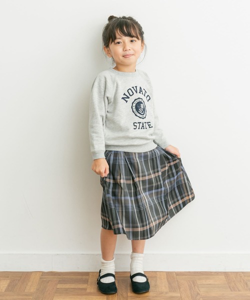 URBAN RESEARCH DOORS（アーバンリサーチドアーズ）の「『親子リンク』カラーチェックスカート(KIDS)（スカート・キッズ・オレンジ系その他/グレー系その他・135/105/120）」の17枚目の写真