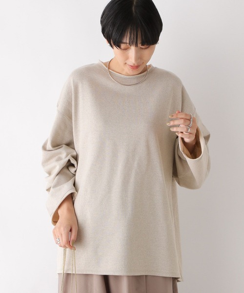 LEPSIM(レプシィム)の「ラメ裏毛プルオーバー 969919(Tシャツ/カットソー・レディース・ブラック/ベージュ・FREE)」の6枚目の写真