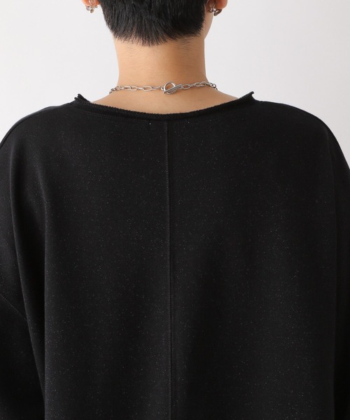 LEPSIM(レプシィム)の「ラメ裏毛プルオーバー 969919(Tシャツ/カットソー・レディース・ブラック/ベージュ・FREE)」の15枚目の写真