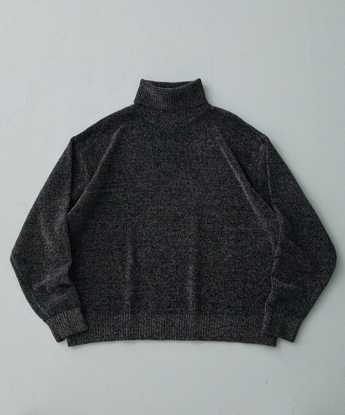 CIYOT(シヨウト)の「【CIYOT】モールヤーンルーズタートルネックニット(ニット/セーター・メンズ・グリーン/ベージュ/ワイン/グレー/スミクロ/オフホワイト/ダークネイビー/ダークブルー・L/M)」の10枚目の写真