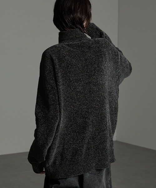 CIYOT(シヨウト)の「【CIYOT】モールヤーンルーズタートルネックニット(ニット/セーター・メンズ・グリーン/ベージュ/ワイン/グレー/スミクロ/オフホワイト/ダークネイビー/ダークブルー・L/M)」の21枚目の写真
