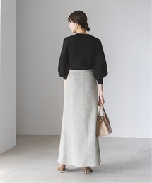 【美品.新品】Noble ツィードVネック トップス マーメイドスカート セット Noble（ノーブル）の「《追加》ツィードマーメイドスカート 2