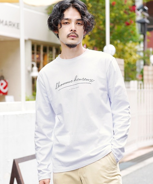 jiggys shop(ジギーズショップ)の「スクリプトロゴロンT(Tシャツ/カットソー・メンズ・ネイビー/ブラック/ホワイト・LARGE/MEDIUM)」の1枚目の写真