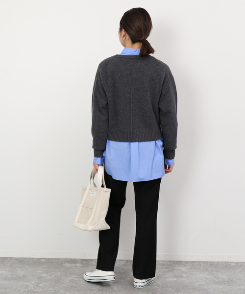 SLOBE IENA（スローブイエナ）の「センタープレスパンツ（スラックス・レディース・ブラウン/サックスブルー/ブラック・36/34/40/38）」の6枚目の写真