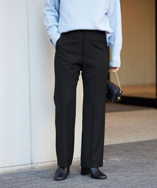 SLOBE IENA（スローブイエナ）の「センタープレスパンツ（スラックス・レディース・ブラウン/サックスブルー/ブラック・36/34/40/38）」の10枚目の写真