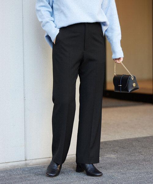 SLOBE IENA（スローブイエナ）の「センタープレスパンツ（スラックス・レディース・ブラウン/サックスブルー/ブラック・36/34/40/38）」の11枚目の写真