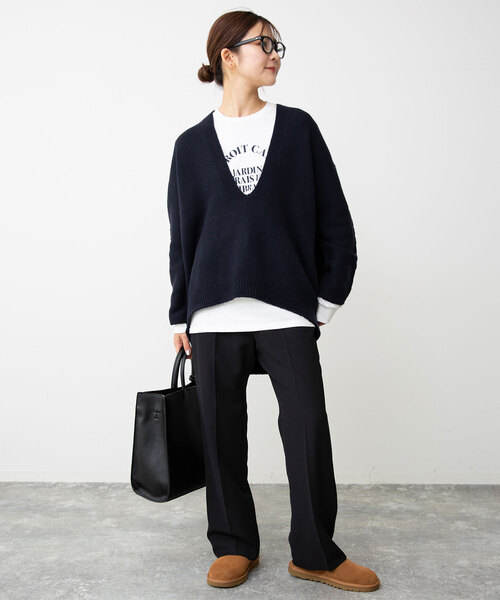 SLOBE IENA（スローブイエナ）の「センタープレスパンツ（スラックス・レディース・ブラウン/サックスブルー/ブラック・36/34/40/38）」の15枚目の写真