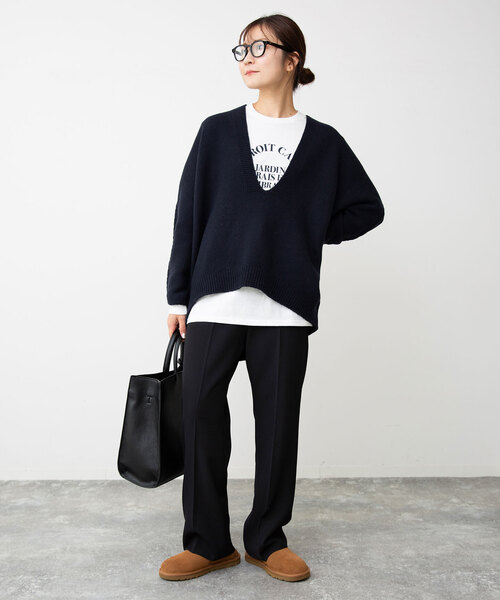 SLOBE IENA（スローブイエナ）の「センタープレスパンツ（スラックス・レディース・ブラウン/サックスブルー/ブラック・36/34/40/38）」の16枚目の写真