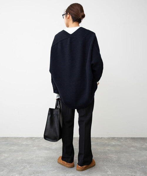 SLOBE IENA（スローブイエナ）の「センタープレスパンツ（スラックス・レディース・ブラウン/サックスブルー/ブラック・36/34/40/38）」の18枚目の写真