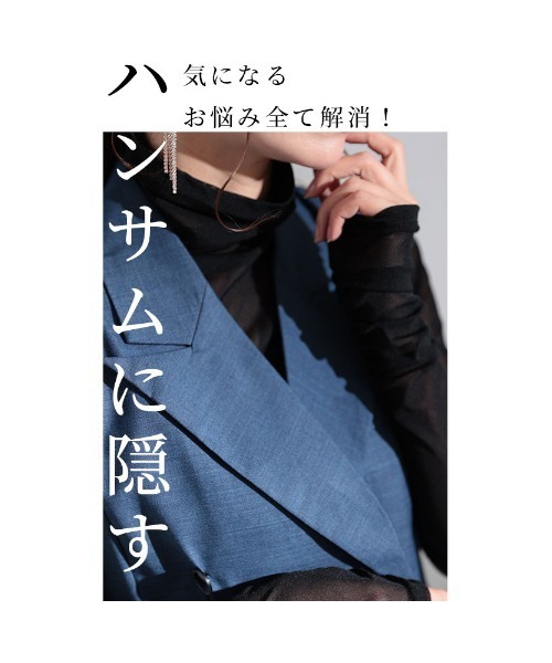 Sawa a la mode(サワアラモード)の「メッシュトップス(その他トップス・レディース・ブラック・FREE)」の3枚目の写真