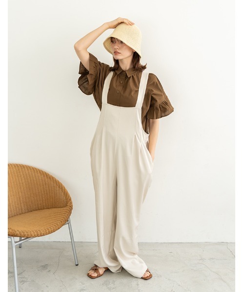 chocomee（チョコミー）の「paper bucket hat（ハット・レディース・ベージュ/アイボリー・FREE）」の6枚目の写真