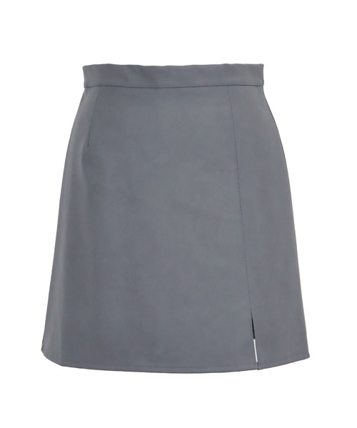 BLUEEAST(ブルーイースト)の「レザーミニスカート(スカート・レディース・チャコールグレー/ブラック/アイボリー・MEDIUM)」の18枚目の写真