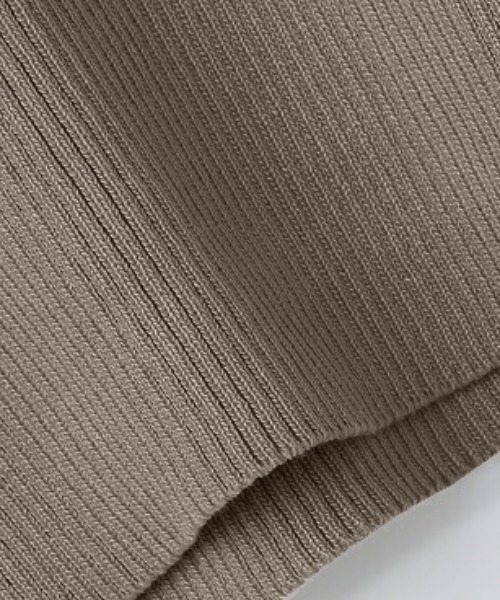 COCOMOMO(ココモモ)の「新色登場 大人きれいめに着映える パフスリーブリブニット 金ボタン リブニット レイヤードトップス ニット パワショル 長袖 オケージョン 秋服 冬服(ニット/セーター・レディース・ライトブラウン/ダークブルー/ワイン/ネイビー/ホワイト/ブラウン/ブラック/ダークグリーン/ライトグレー/ダークグレー・FREE)」の16枚目の写真