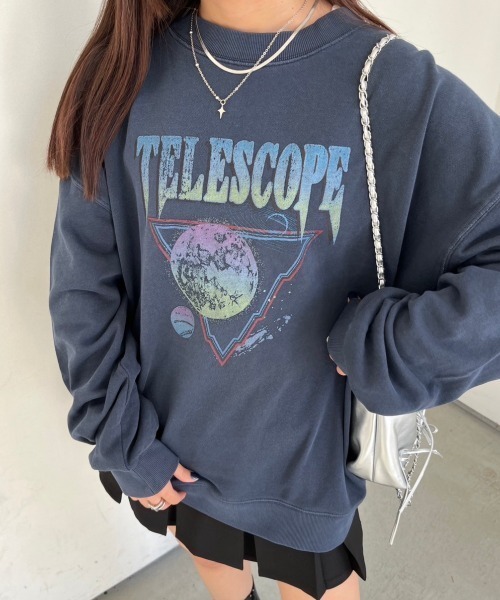 nemne store(ネンネストア)の「【低身長サイズあり】ピグメントスウェット(スウェット・レディース・ブラック/ネイビー・MEDIUM/SMALL)」の13枚目の写真