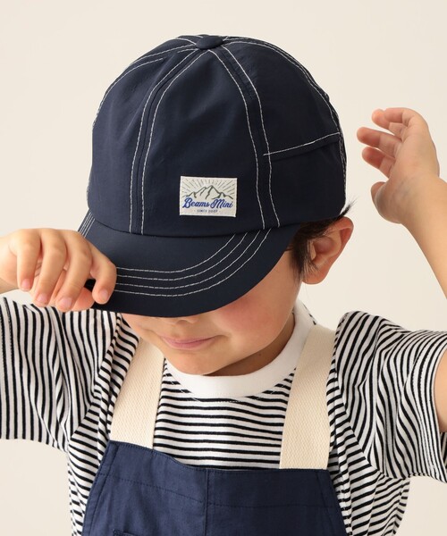 BEAMS mini（ビームスミニ）の「BEAMS mini / Ventilation キャップ 24SS（52～54cm）（キャップ・キッズ・ピンク/イエロー/ネイビー・ONE SIZE）」の5枚目の写真
