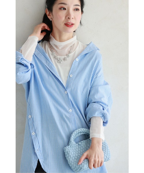 cawaii(カワイイ)の「進化版 スタメン重ね着シアーハイネックトップス(Tシャツ/カットソー・レディース・ブラック/ホワイト/レッド・FREE)」の9枚目の写真