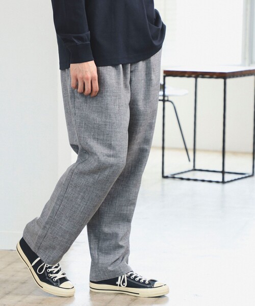 B:MING by BEAMS（ビーミングバイビームス）の「B:MING by BEAMS / クイックドライ リネンライク イージー パンツ（セットアップ対応）（その他パンツ・メンズ・グレー/オリーブ/ブラック・MEDIUM/SMALL/X-LARGE/LARGE）」の8枚目の写真