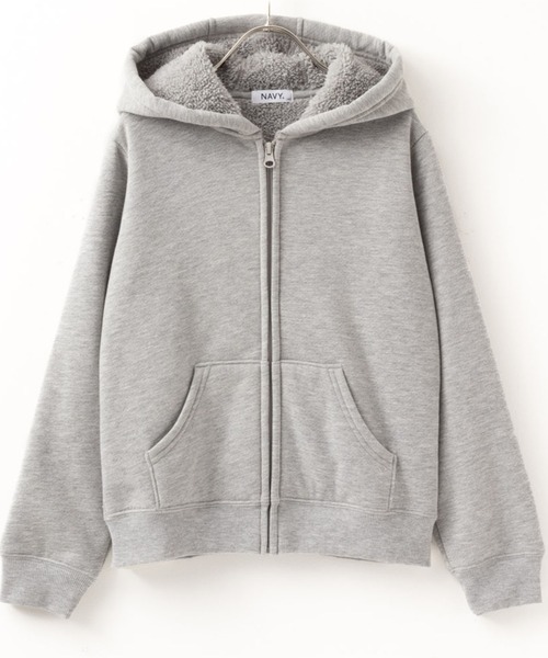 NAVY 裏ボアジップアップパーカー（パーカー）｜NAVY（ネイビー）の 