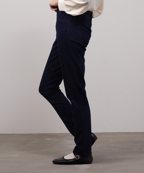 NAVY(ネイビー)の「NAVY Magic Legs パーフェクトレッグス 裏起毛レギンスパンツ(その他パンツ・レディース・カーキ/ワンウォッシュ/ダークインディゴブルー・M/S/L/XL)」の5枚目の写真