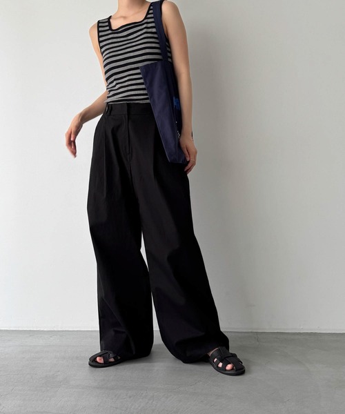 CANAL JEAN(キャナルジーン)の「Miller カップ付スクエアタンクトップ(タンクトップ・レディース・ブラウン系その他/ネイビー系/ブラック系その他・ONE SIZE)」の7枚目の写真