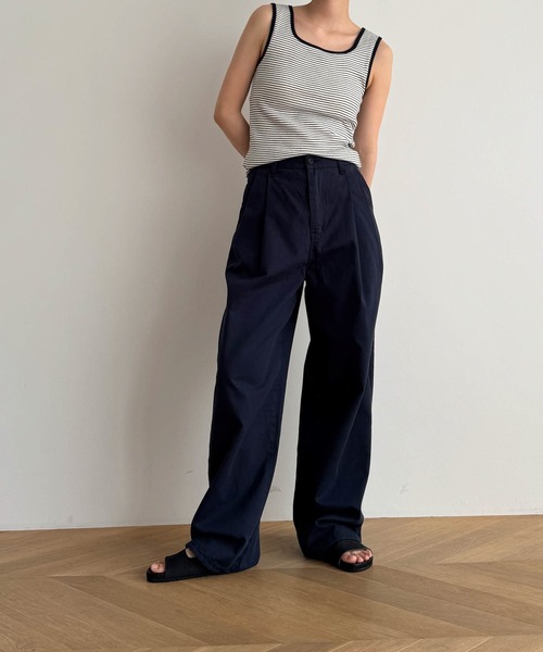 CANAL JEAN(キャナルジーン)の「Miller カップ付スクエアタンクトップ(タンクトップ・レディース・ブラウン系その他/ネイビー系/ブラック系その他・ONE SIZE)」の13枚目の写真