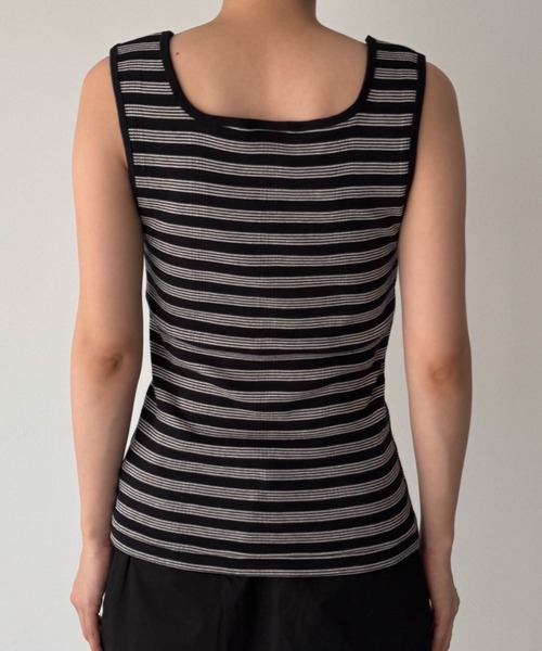 CANAL JEAN(キャナルジーン)の「Miller カップ付スクエアタンクトップ(タンクトップ・レディース・ブラウン系その他/ネイビー系/ブラック系その他・ONE SIZE)」の16枚目の写真