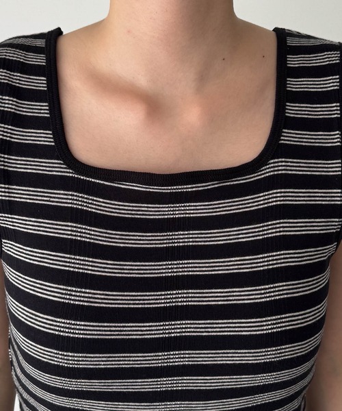 CANAL JEAN(キャナルジーン)の「Miller カップ付スクエアタンクトップ(タンクトップ・レディース・ブラウン系その他/ネイビー系/ブラック系その他・ONE SIZE)」の17枚目の写真