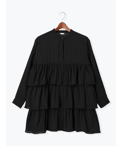 Te chichi（テチチ）の「ティアードチュニックブラウス（シャツ/ブラウス・レディース・ブラック/サックスブルー/オフホワイト・F）」の16枚目の写真