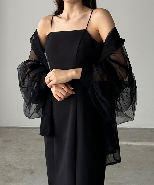 Louere(ルエレ)の「チュールボリュームスリーブシアーシャツ(シャツ/ブラウス・レディース・アイボリー/ブラック/ピンク/グレー/ベージュ/ホワイト/ブラウン・X-LARGE/LARGE/MEDIUM/SMALL)」の13枚目の写真