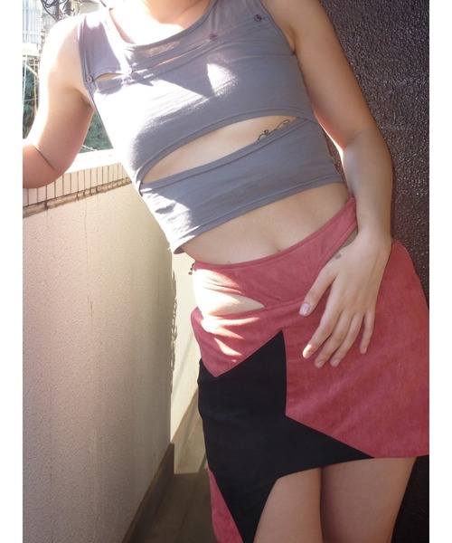 DURAS（デュラス）の「Star designed skirt（スカート・レディース・レッド/ブラック・S/M）」の9枚目の写真