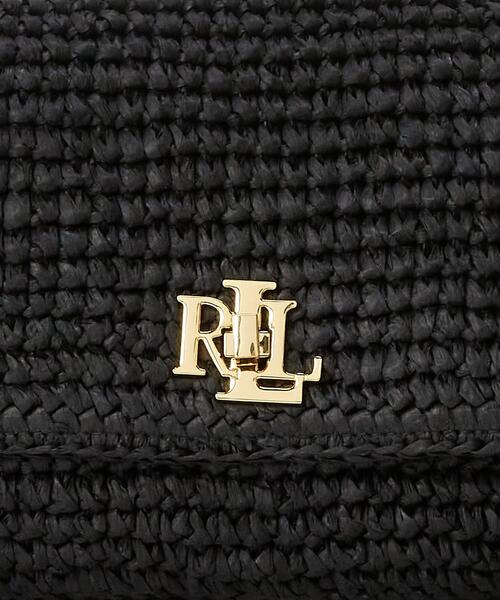 【Lauren RALPH LAUREN】ジオモチーフ ストロー ソーヤーバッグ Straw & Leather Medium Sawyer Bag for Women | Ralph Lauren® PA
