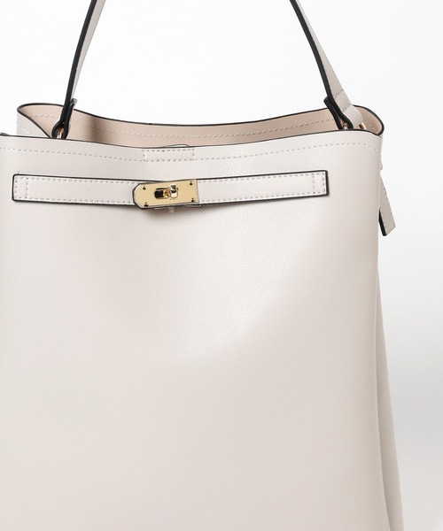 Andemiu（アンデミュウ）の「【ブラウンWEB限定】パーテーションタテガタBAG995270（トートバッグ・レディース・ライトグレー/ブラウン/ブラック・FREE）」の5枚目の写真