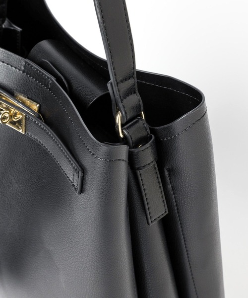 Andemiu（アンデミュウ）の「【ブラウンWEB限定】パーテーションタテガタBAG995270（トートバッグ・レディース・ライトグレー/ブラウン/ブラック・FREE）」の12枚目の写真